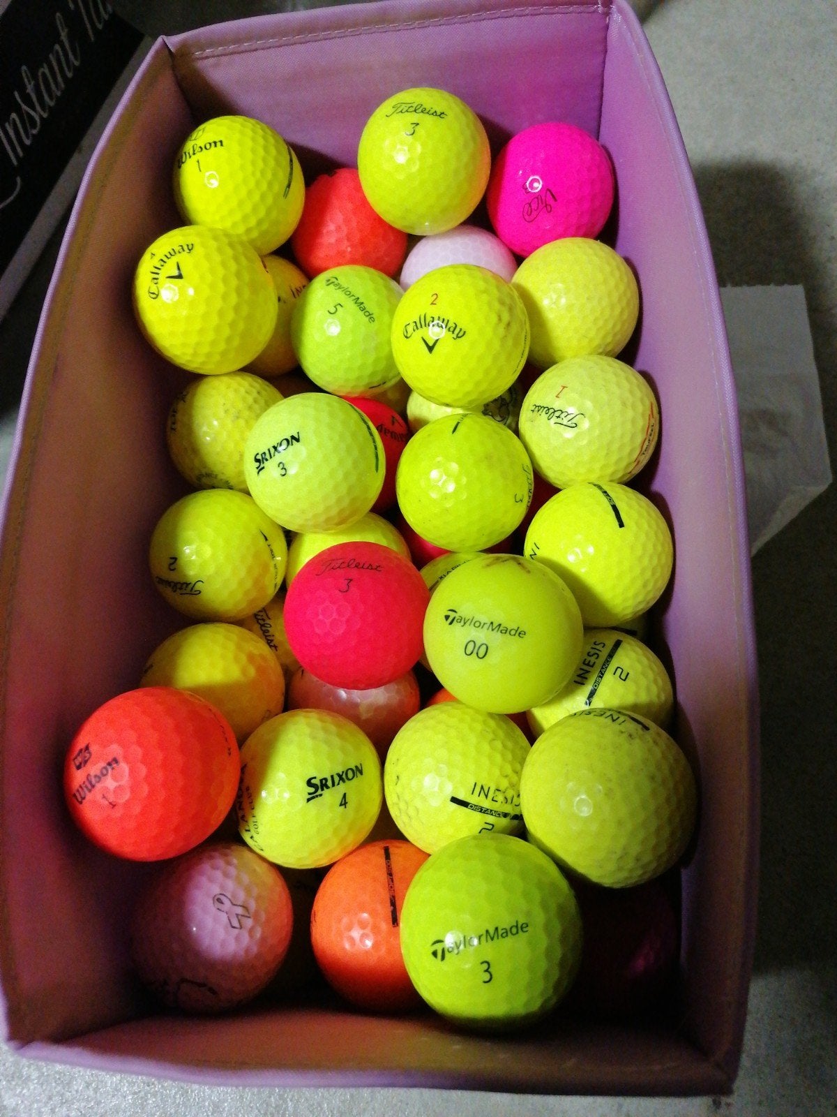 50 balles de couleur toutes marques, Sport en Fitness, Golf, Ophalen of Verzenden, Bal(len)