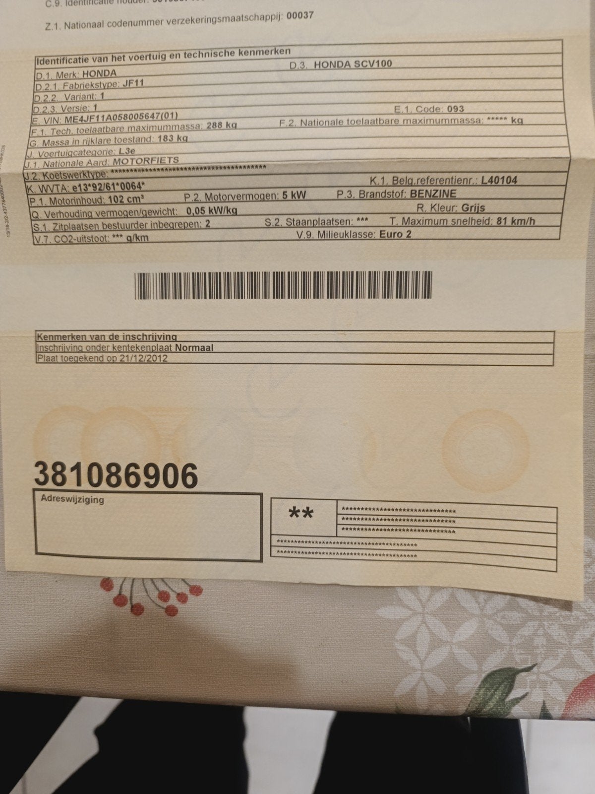 Honda lead, Particulier, Scooter