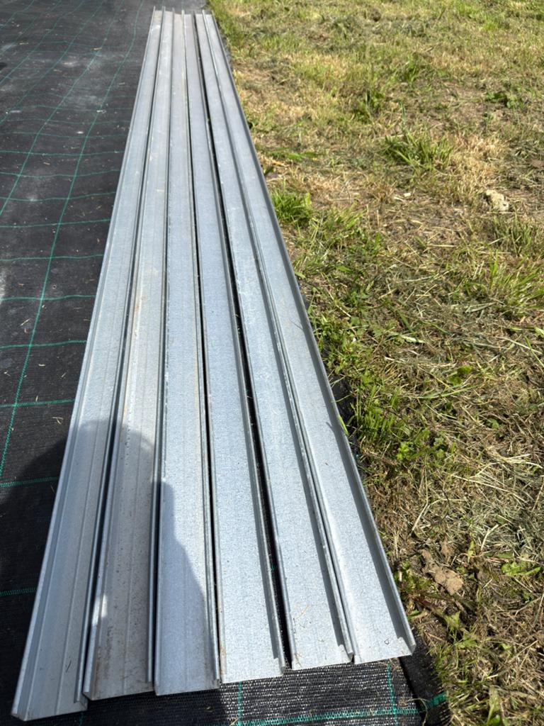 6 profilés métalliques 4 m pour faux plafond / Gyproc, Bricolage & Construction, Enlèvement, Comme neuf
