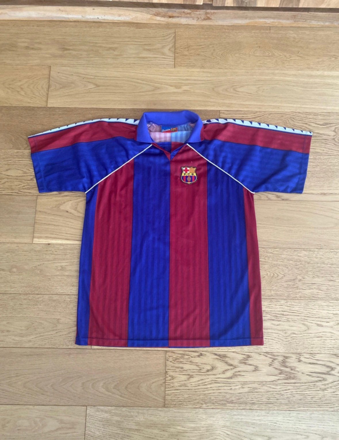 Maillot Vintage FC Barcelone 1992-1993 Laudrup #9, Sports & Fitness, Football, Enlèvement ou Envoi, Comme neuf, Maillot