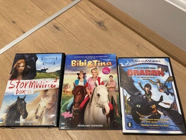 DVD's Stormwind, Bibi&Tina, Hoe tem je een draak, Enlèvement ou Envoi
