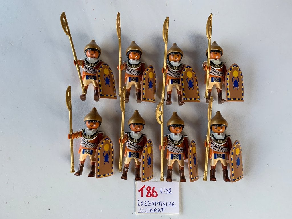 PLAYMOBIL: T86: LOT 8 EGYPTISCHE SOLDATEN, Ophalen of Verzenden, Nieuw, Historisch, Figuren