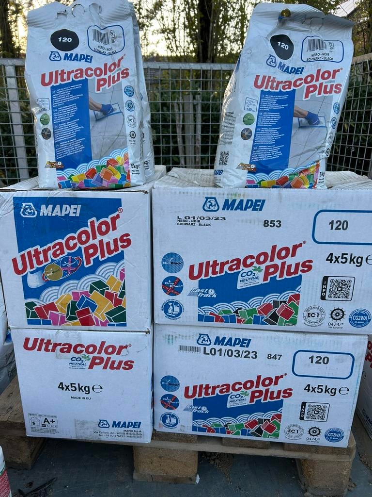 Sac joint Mapei 5kg carrelage Ultracolor Plus 120 (19dispo), Enlèvement, Comme neuf