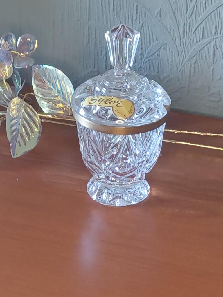Vintage Sylor Paris Kristallen Bonbonnière, Ophalen of Verzenden