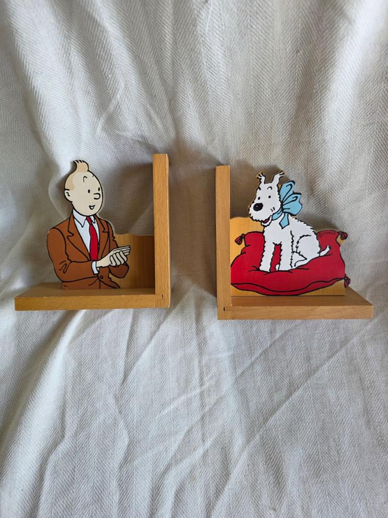 Vintage boekensteunen van Kuifje, Ophalen of Verzenden, Kuifje