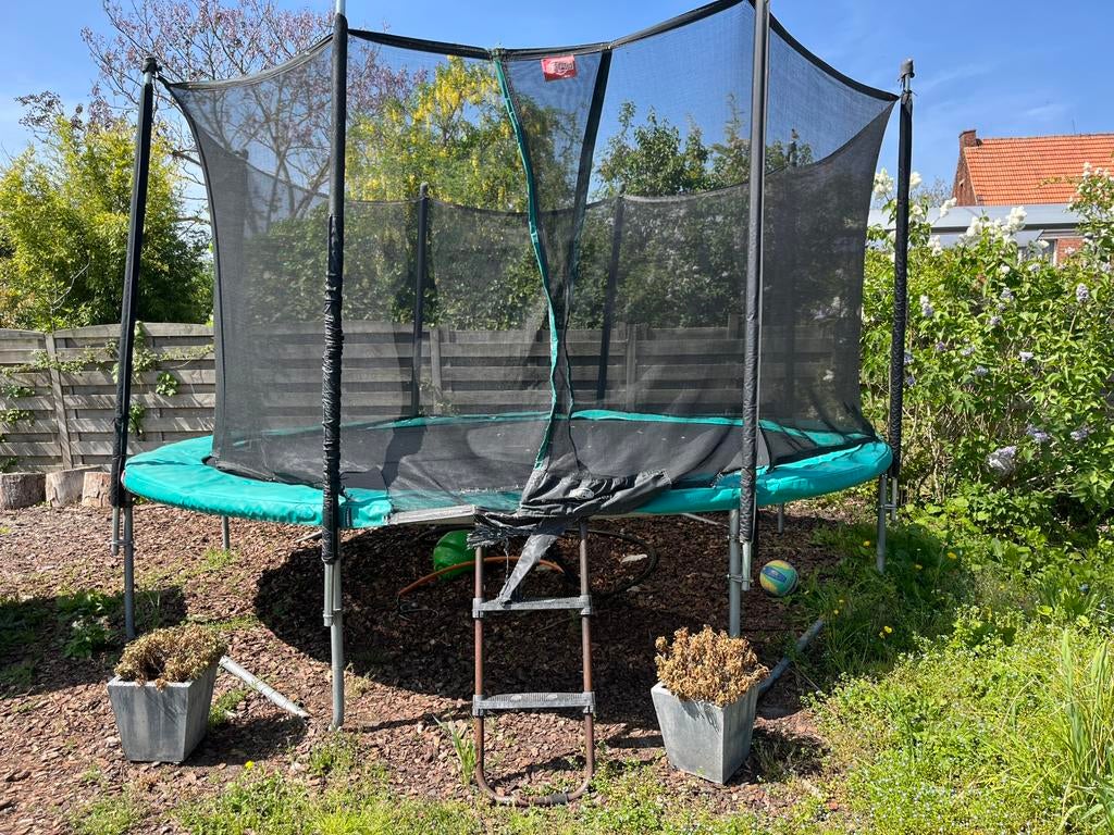 Trampoline Berg 4m, Ophalen, Gebruikt