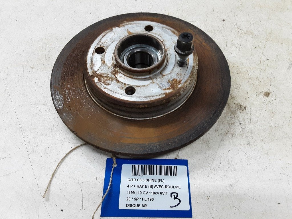 FREIN DISQUE ARRIÈRE Citroën C3 (SX / SW), Citroën, Mevr. I. Hauben, Utilisé, Rue de l'Espoir 34 34
4030  GRIVEGNÉE, BE