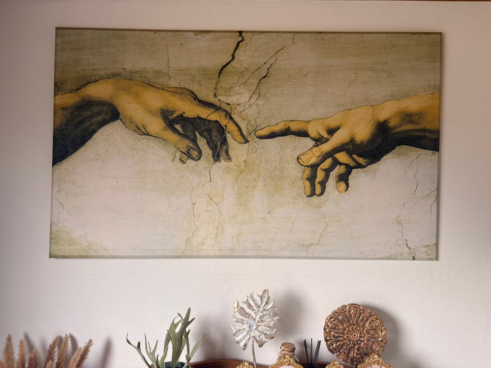 Groot canvas Michelangelo, Antiek en Kunst, Kunst | Schilderijen | Abstract, Ophalen