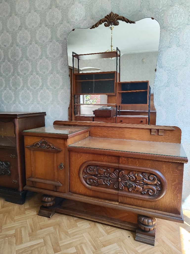 Kaptafel, Ophalen, Gebruikt, 100 tot 150 cm, Art deco