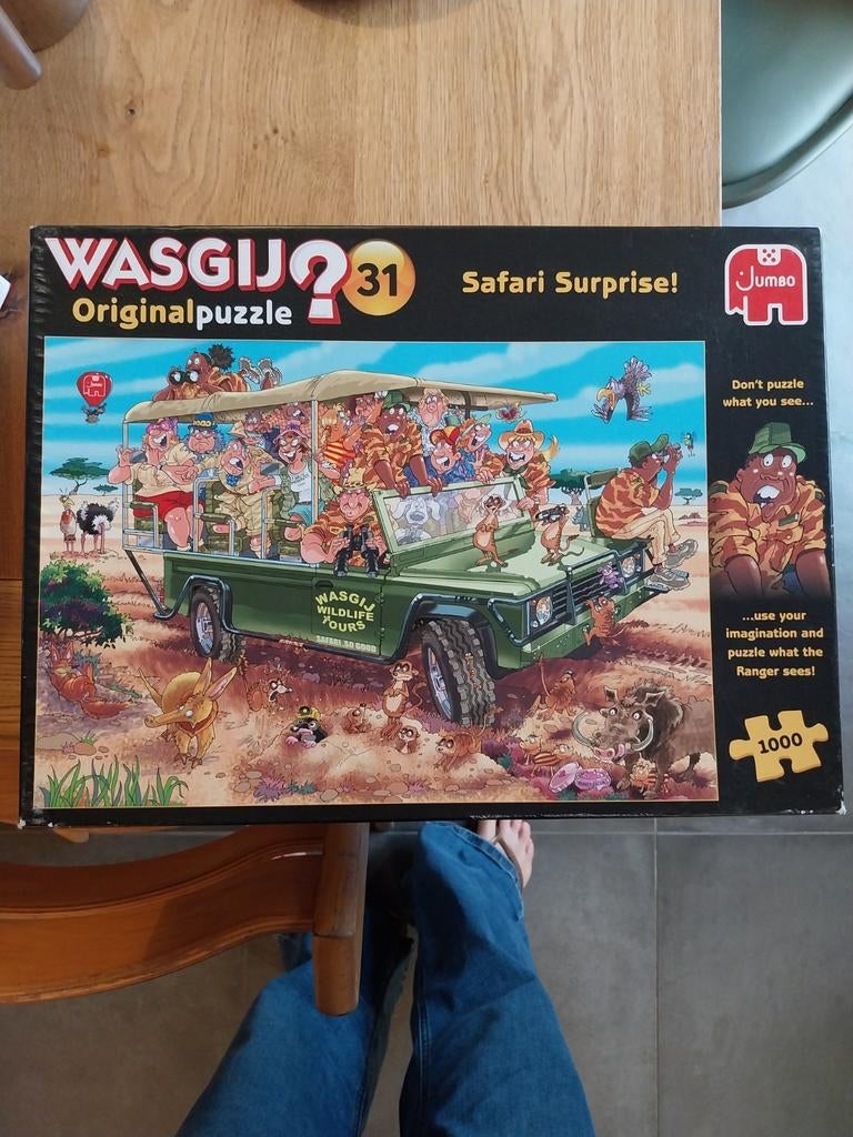 Puzzel wasgij 1000 stuks, Ophalen, 500 t/m 1500 stukjes, Gebruikt, Legpuzzel