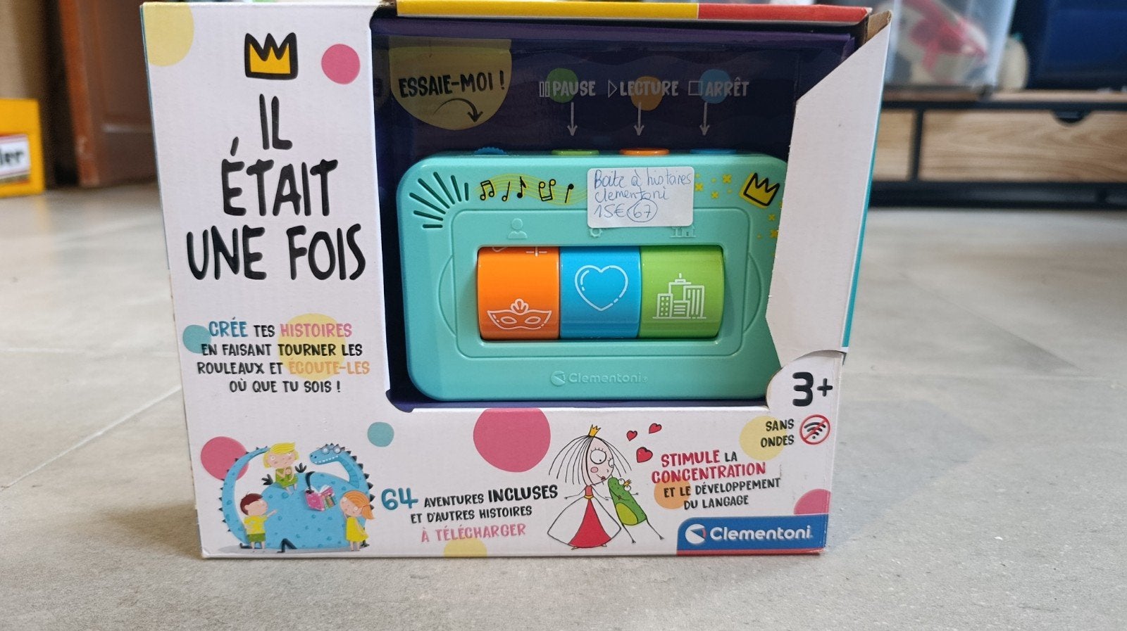 Boîte a histoire Clementoni, Kinderen en Baby's, Speelgoed | Educatief en Creatief, Ophalen, Zo goed als nieuw, Ontdekken, Met geluid