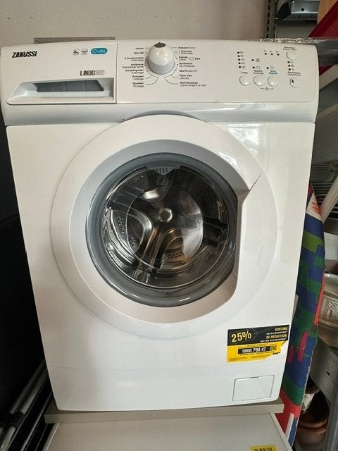 Machine à laver Zanussi 6 kg 1400 tr/min, 1200 à 1600 tours, 6 à 8 kg, 85 à 90 cm, Chargeur frontal