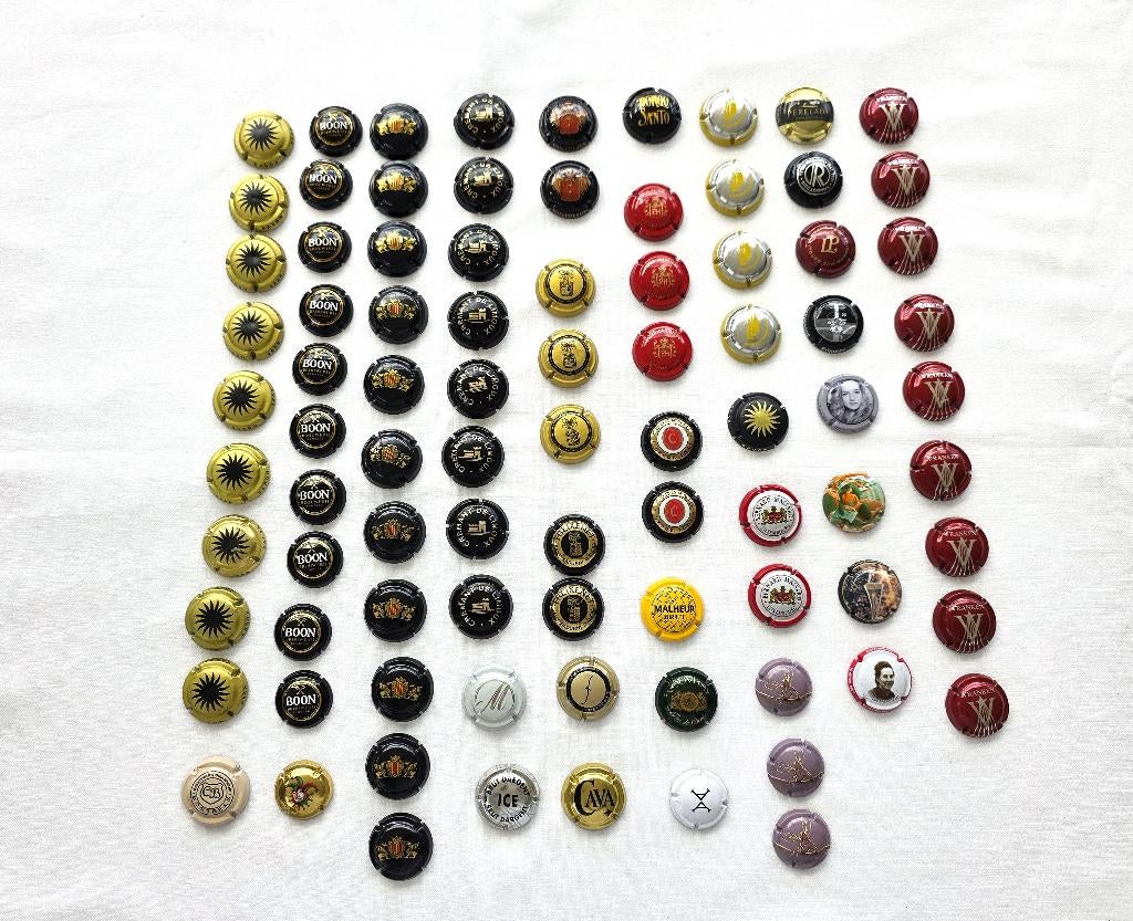 87 capsules van champagne, cava en bier, Verzamelen, Merken en Reclamevoorwerpen, Nieuw, Ophalen of Verzenden