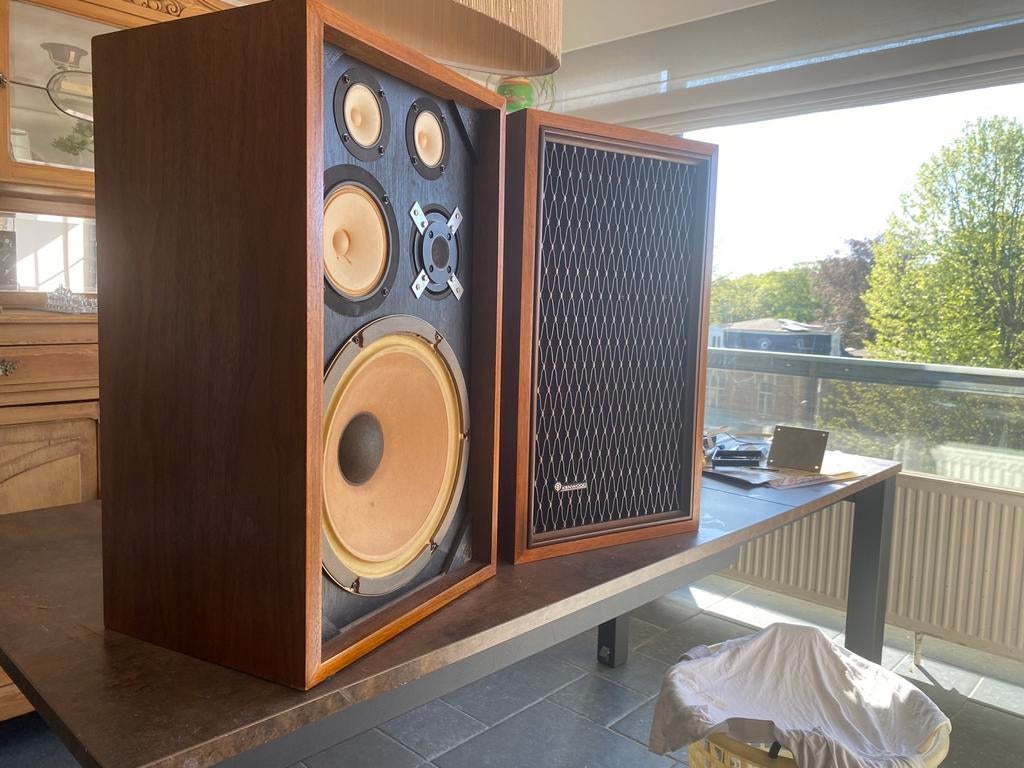 Haut-parleurs vintage Kenwood KL-4080 — belle et rare paire, Antiquités & Art, Antiquités | TV & Hi-Fi, Enlèvement