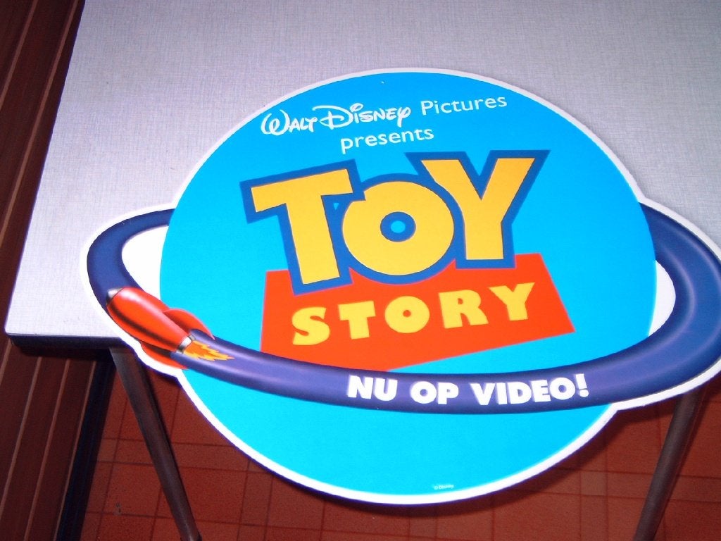 Toy Story kartonnen promodisplay – 6045 cm, Verzamelen, Ophalen of Verzenden, Overige figuren, Gebruikt, Plaatje of Poster