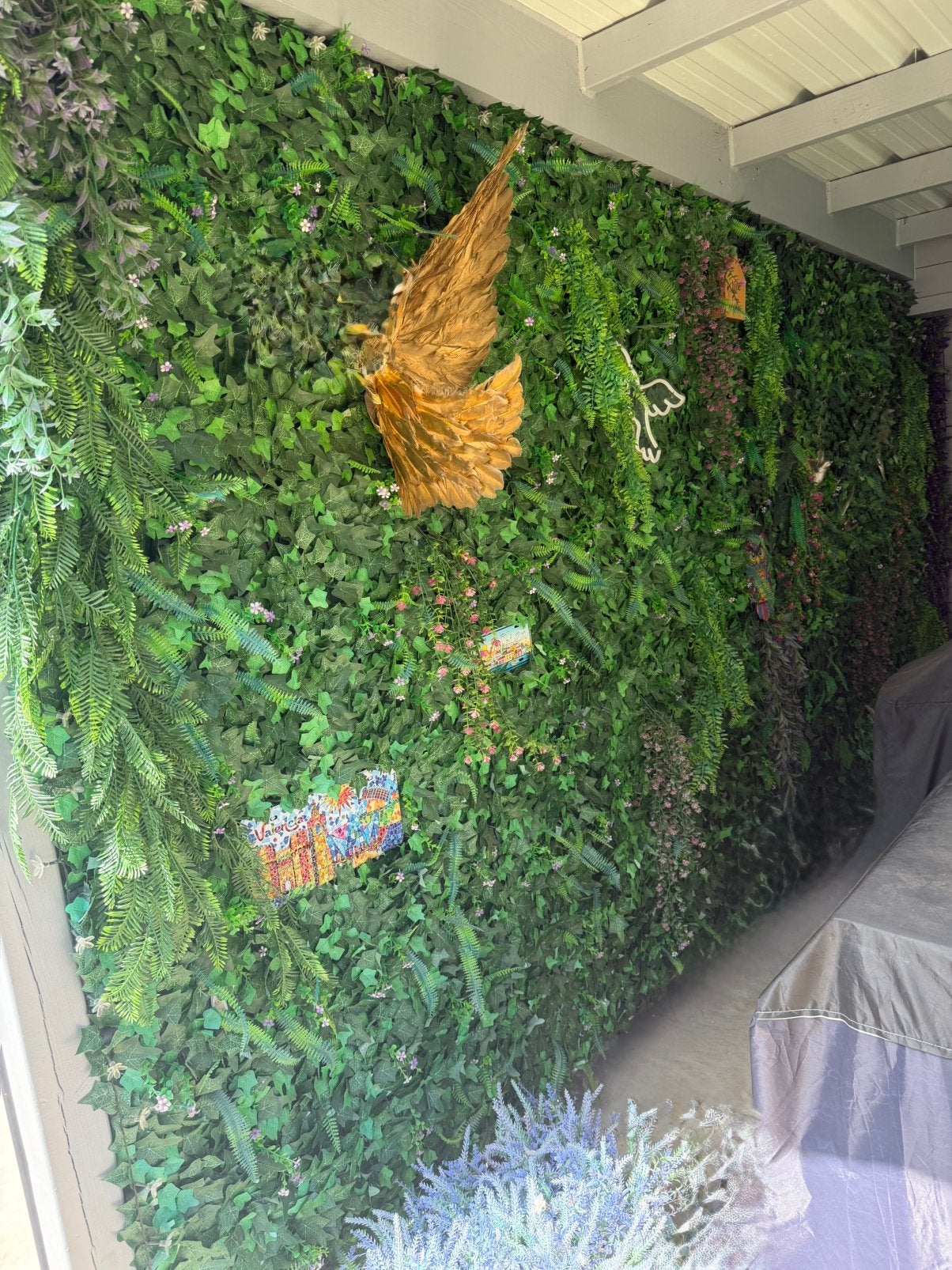Groene wand kunstplanten, Ophalen, Gebruikt