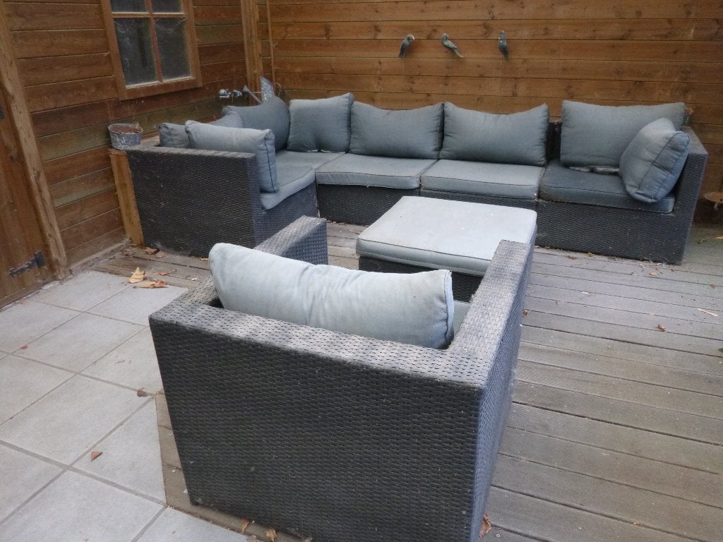 loungeset, Ophalen, Wicker, 7 zitplaatsen, Loungeset