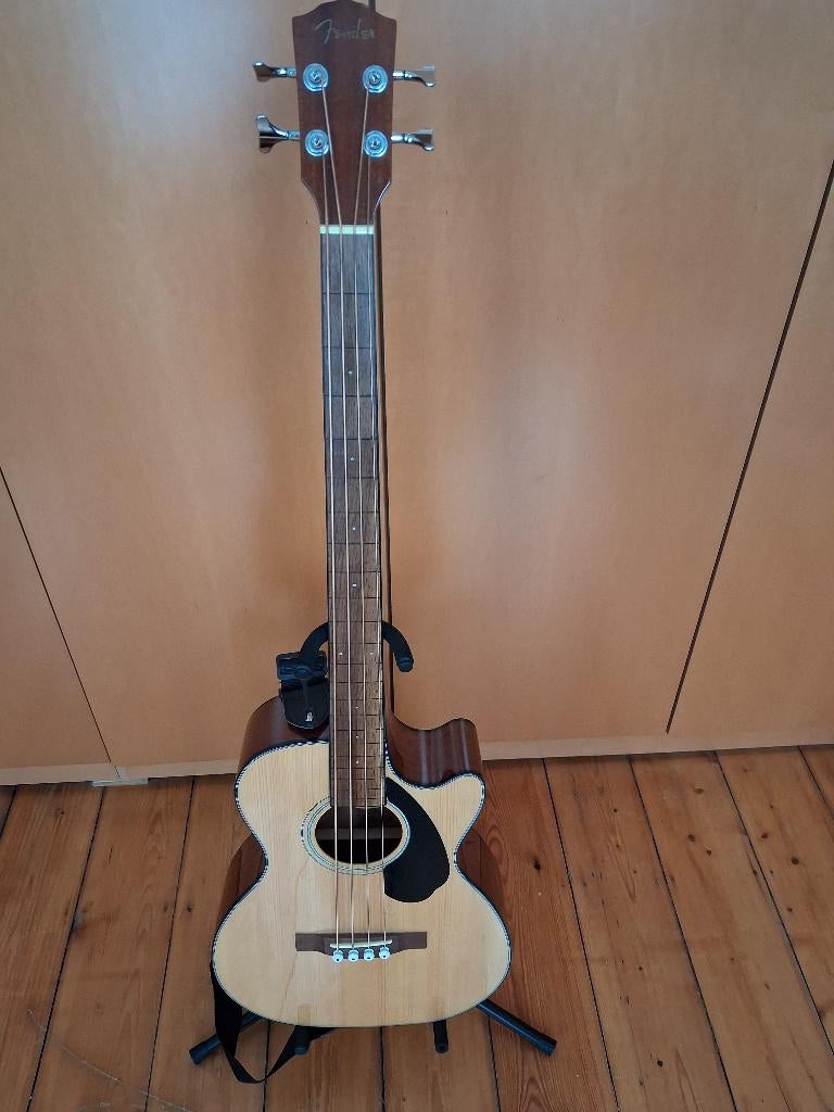 Akoestische Fender fretless basgitaar als nieuw, Muziek en Instrumenten, Ophalen, Zo goed als nieuw, Basgitaar