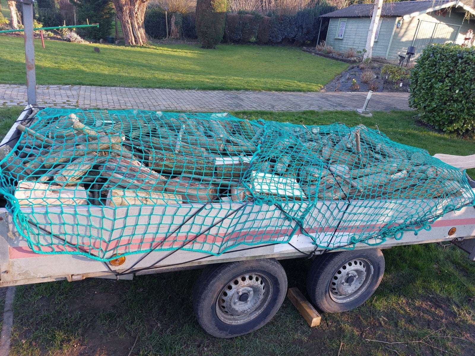 Te koop , volledige kar met hout wilg, populier., Ophalen, Overige houtsoorten