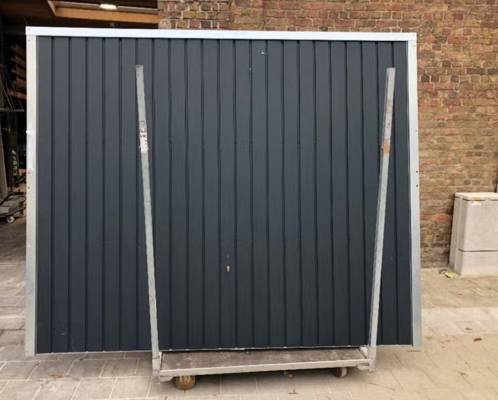 garagepoort kantelpoort manueel GRIJS, Ophalen, Gebruikt