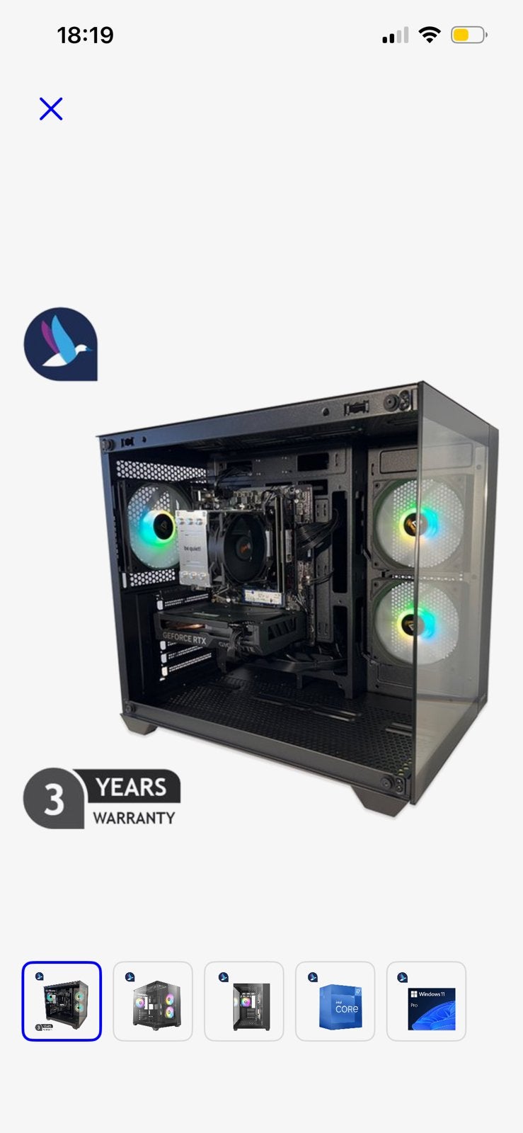 Gaming pc, Computers en Software, Desktop Pc's, Ophalen, Gebruikt, Gaming, SSD