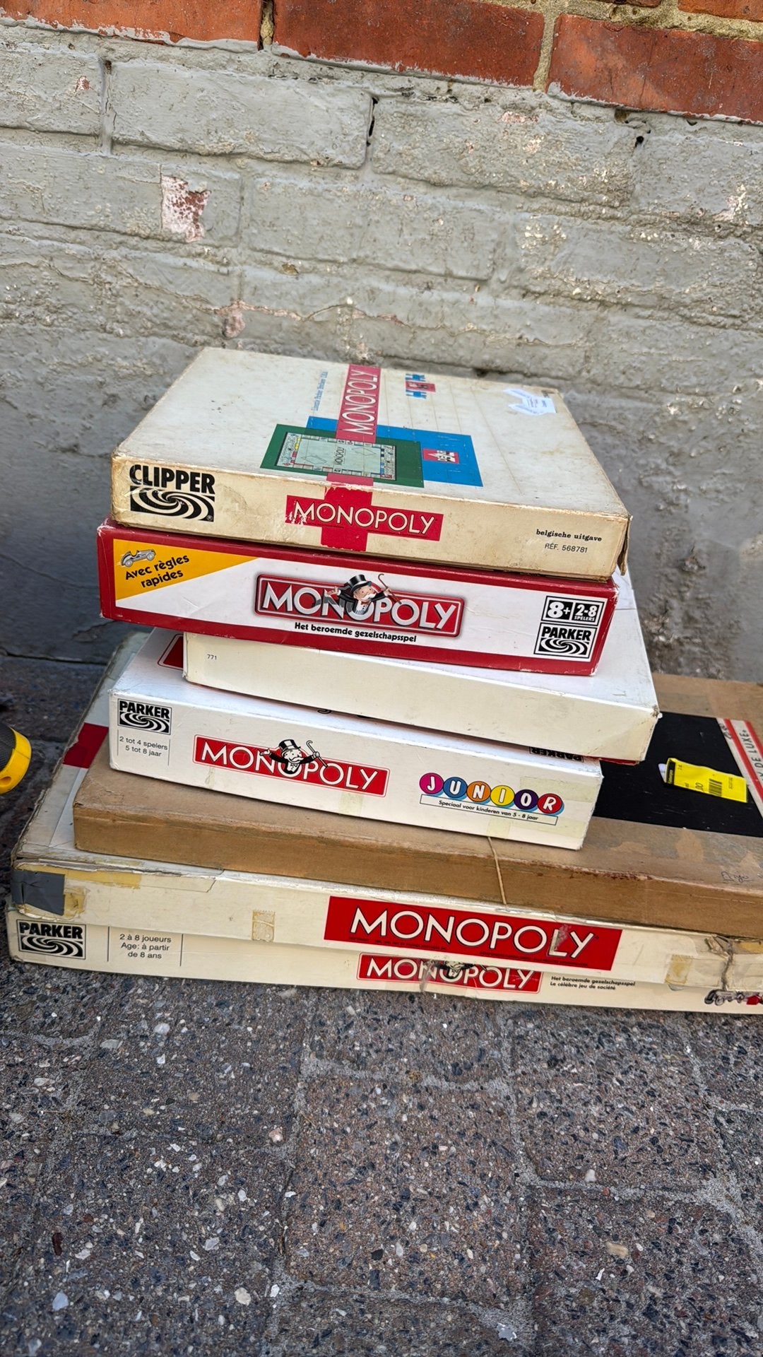 Lot oude monopoly, Audio, Tv en Foto, Ophalen