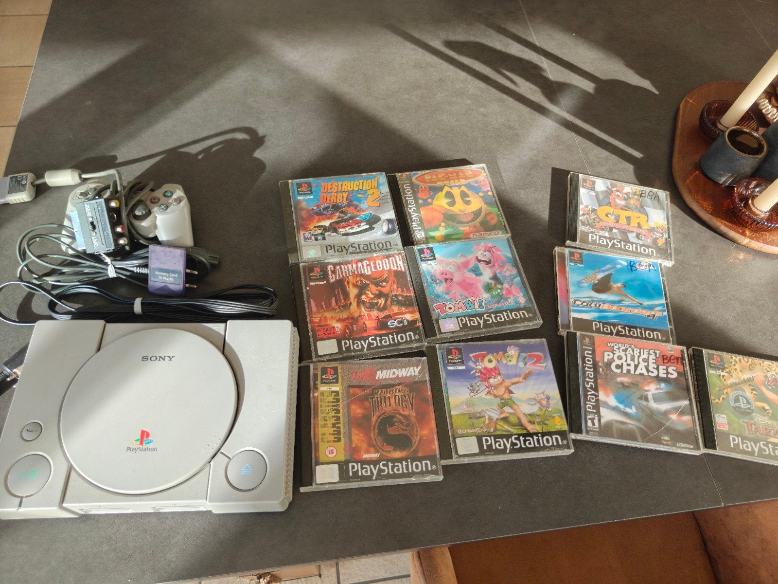 Playstation 1 - PS1 met orginele games, Ophalen of Verzenden