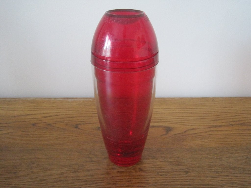 vintage cocktail shaker Guzzini voor Campari, Ophalen, Zo goed als nieuw, Kunststof, Rood