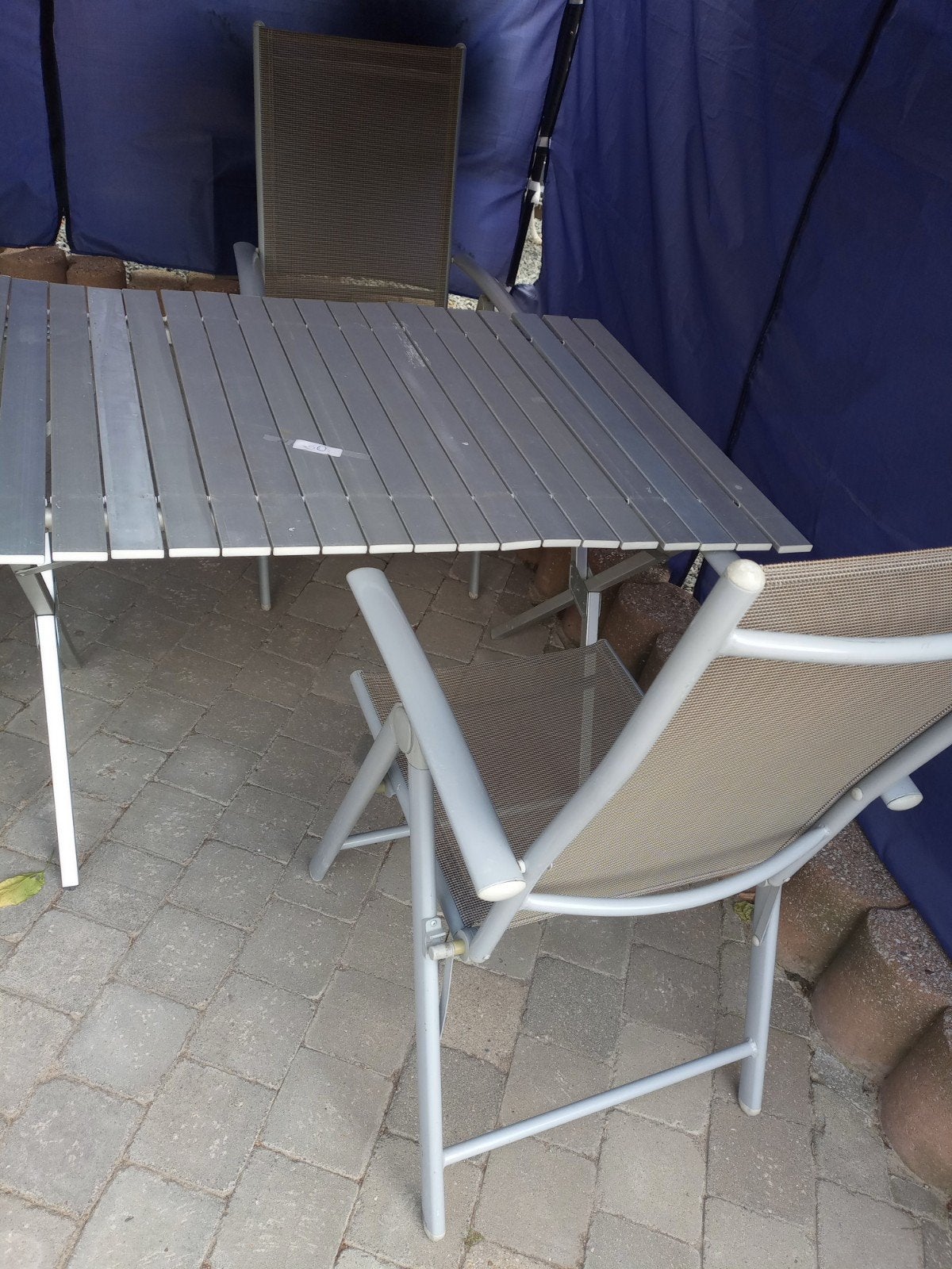 Campingtafel en 2 stoelen, Enlèvement, Table de camping