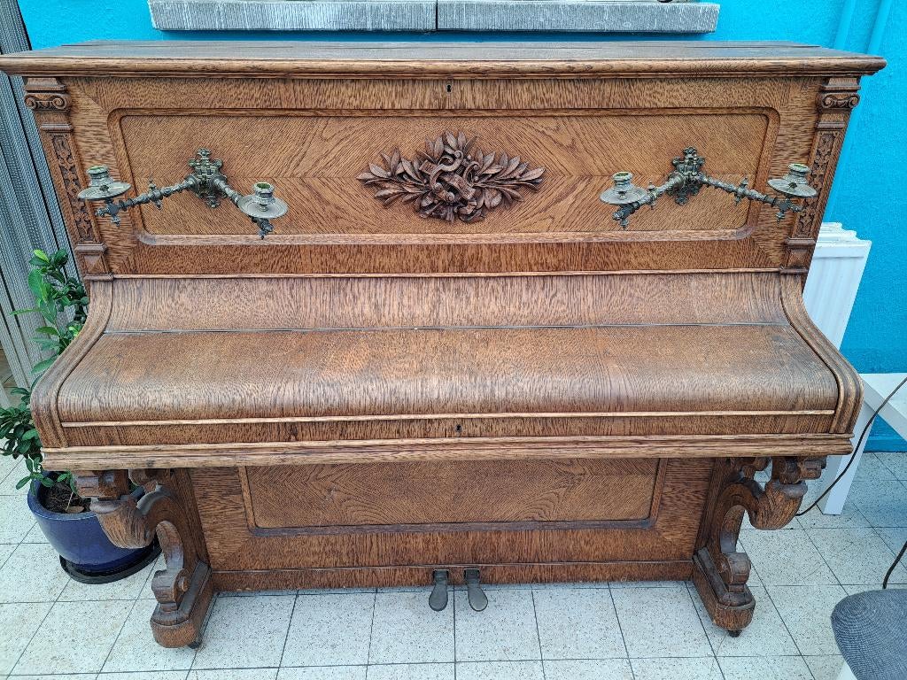 Piano, Ophalen, Gebruikt, Bruin, Piano