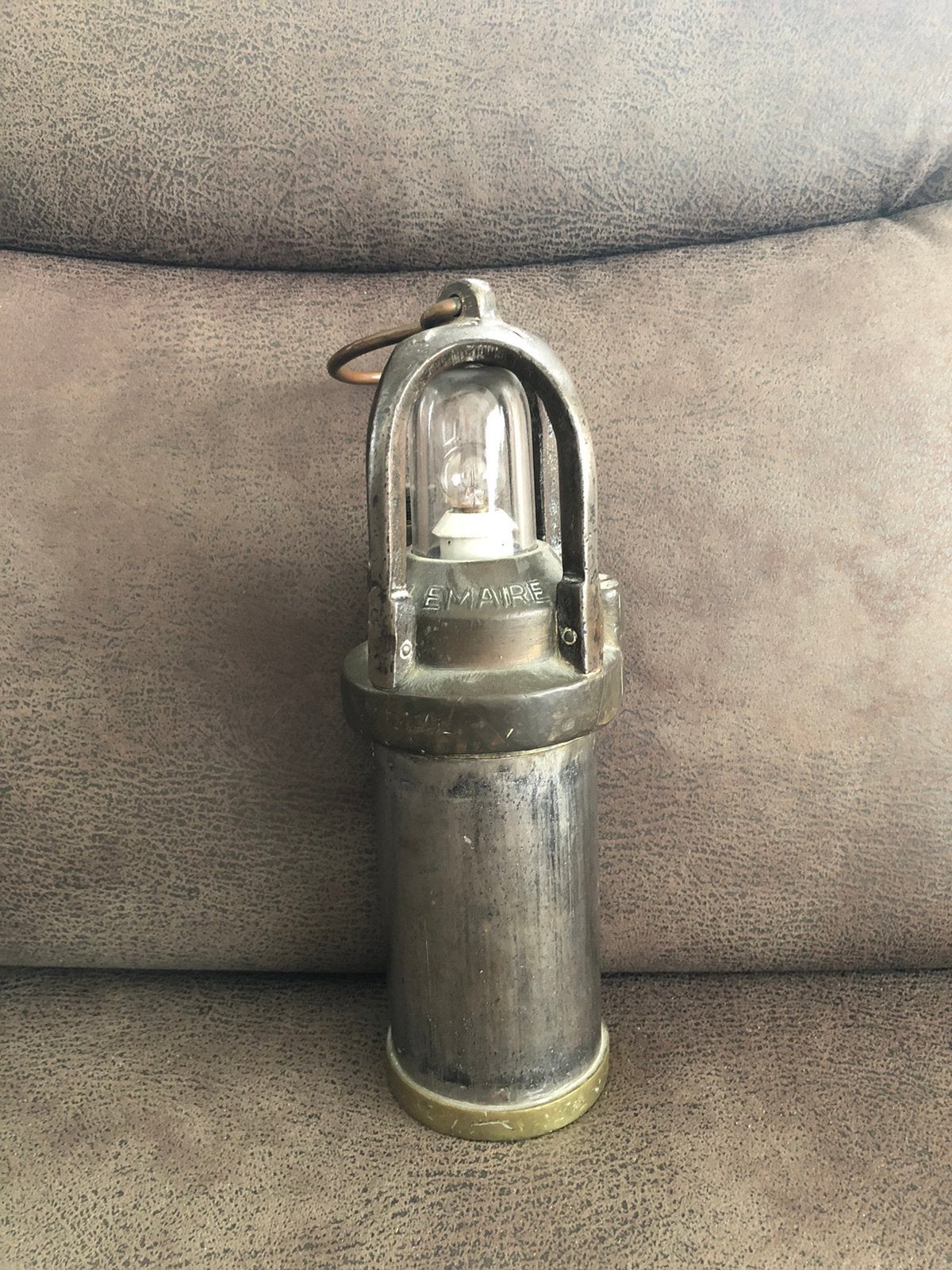 Ancienne lampe de mineur, de charbonnage. Breveté Lemaire, Antiquités & Art, Enlèvement ou Envoi