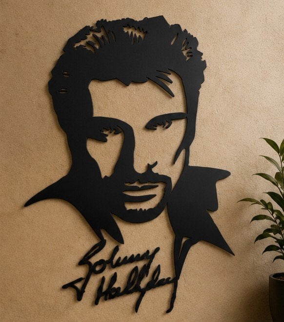déco Johnny Hallyday, Maison & Meubles, Accessoires pour la Maison | Cadres, Neuf, Fait main, 66 cm, Autres types