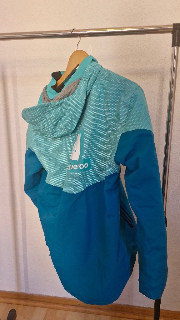 Deliveroo regenjas L, Ophalen, Zo goed als nieuw, Regenjas, Heren