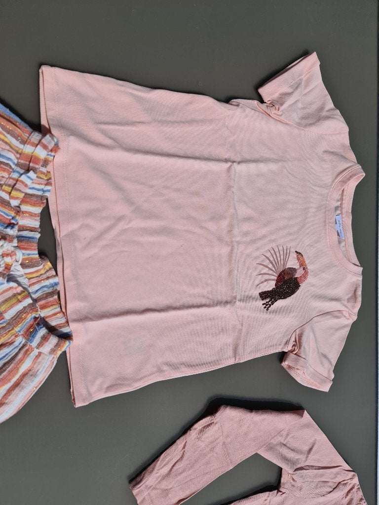 roze pull, trui, t-shirt met korte mouwen, Milla Sar, 146, Ophalen, Zo goed als nieuw