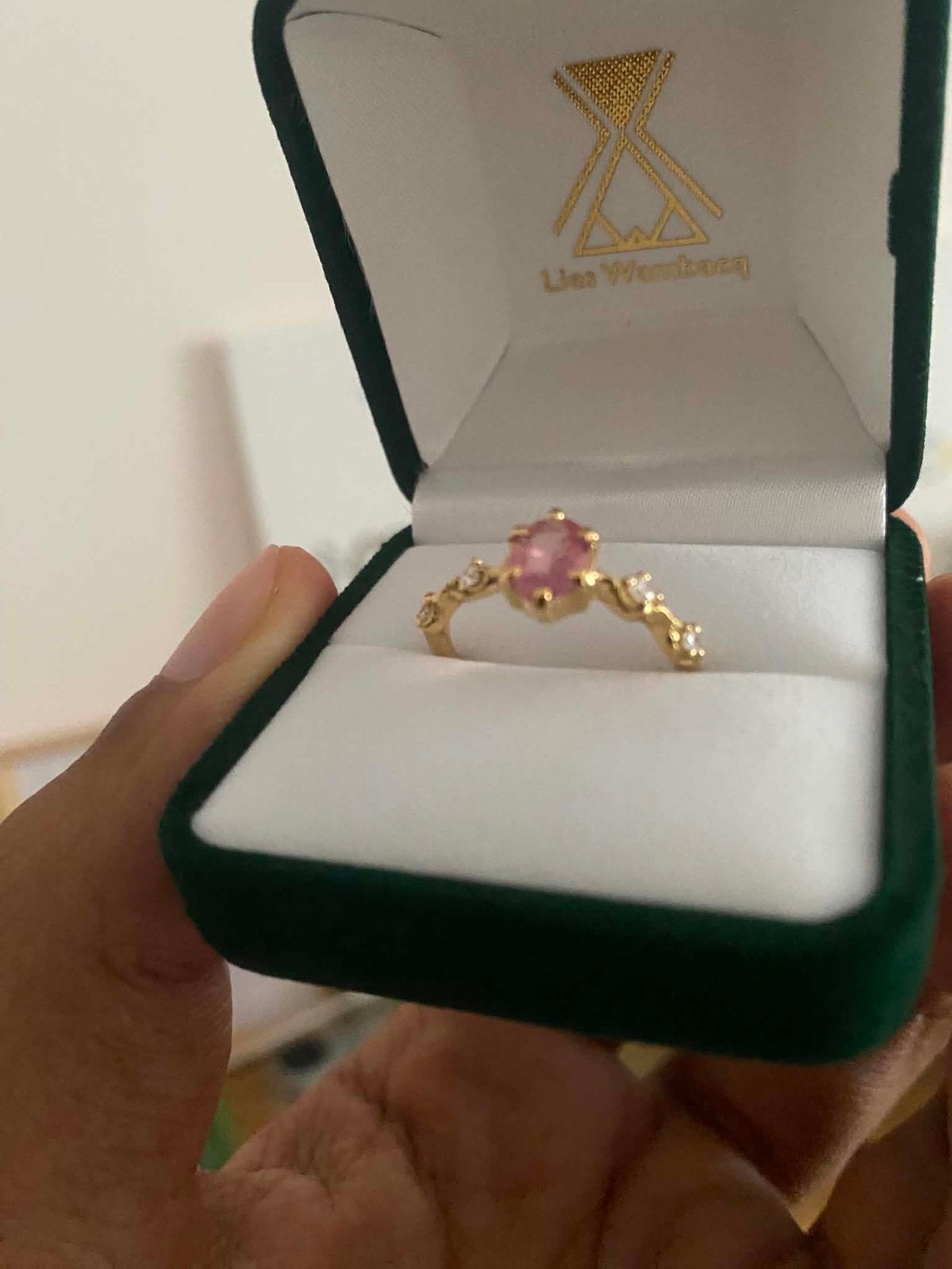 Verlovings ring - Nieuw 18kt, Ophalen, Nieuw, Met edelsteen, Dame
