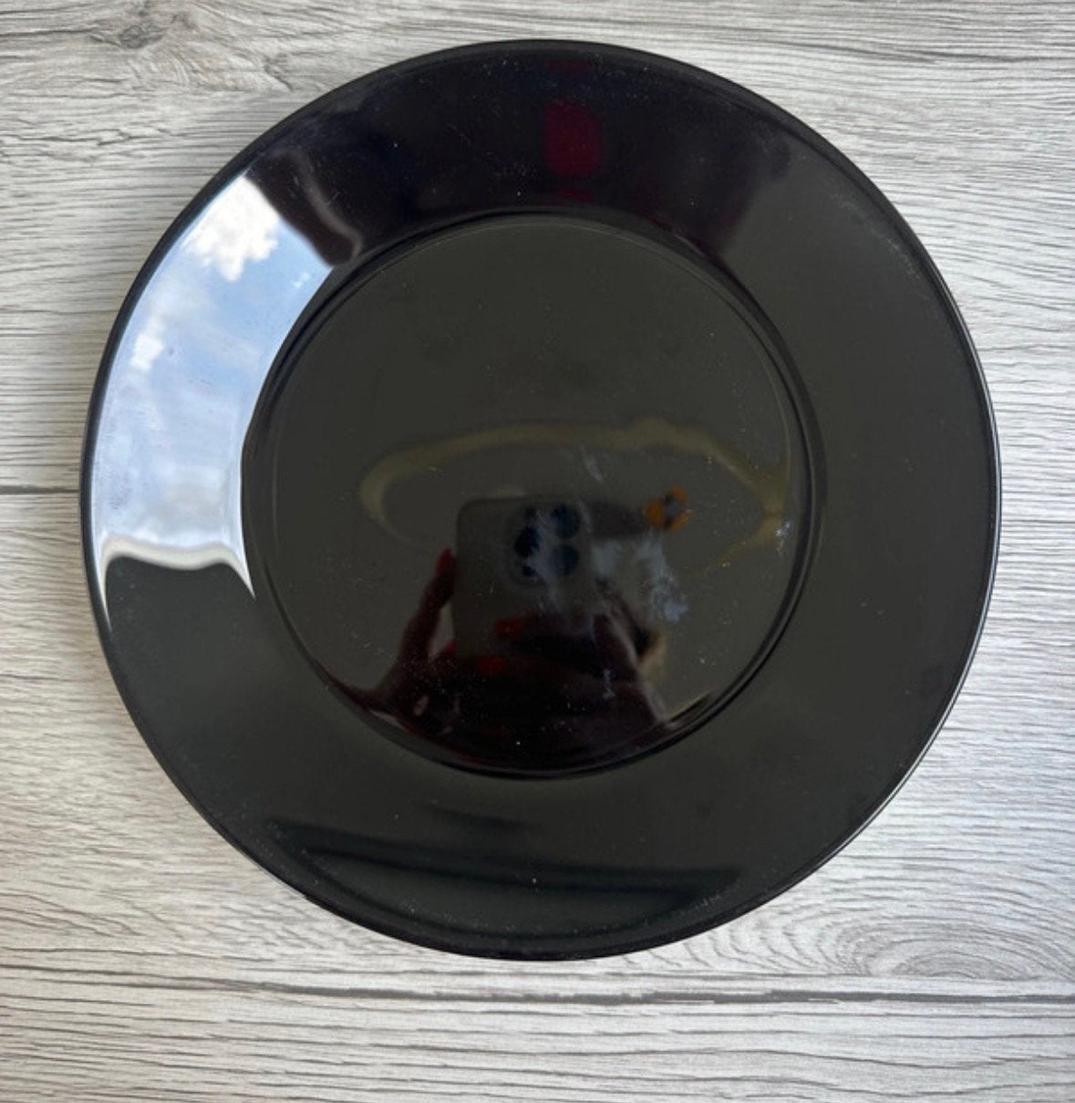 Petites assiettes noires, Enlèvement ou Envoi, Comme neuf, Assiettes(s)