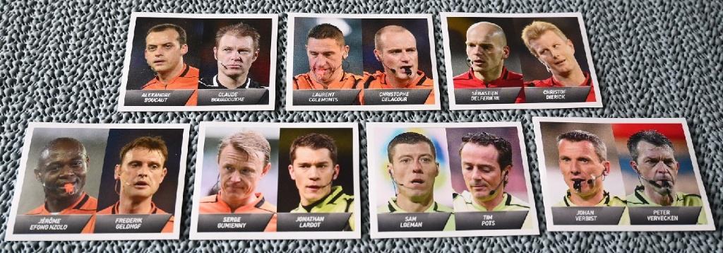 Panini 2014 Arbitres 7 autocollants = 14 arbitres, Collections, Envoi, Neuf, Affiche, Image ou Autocollant