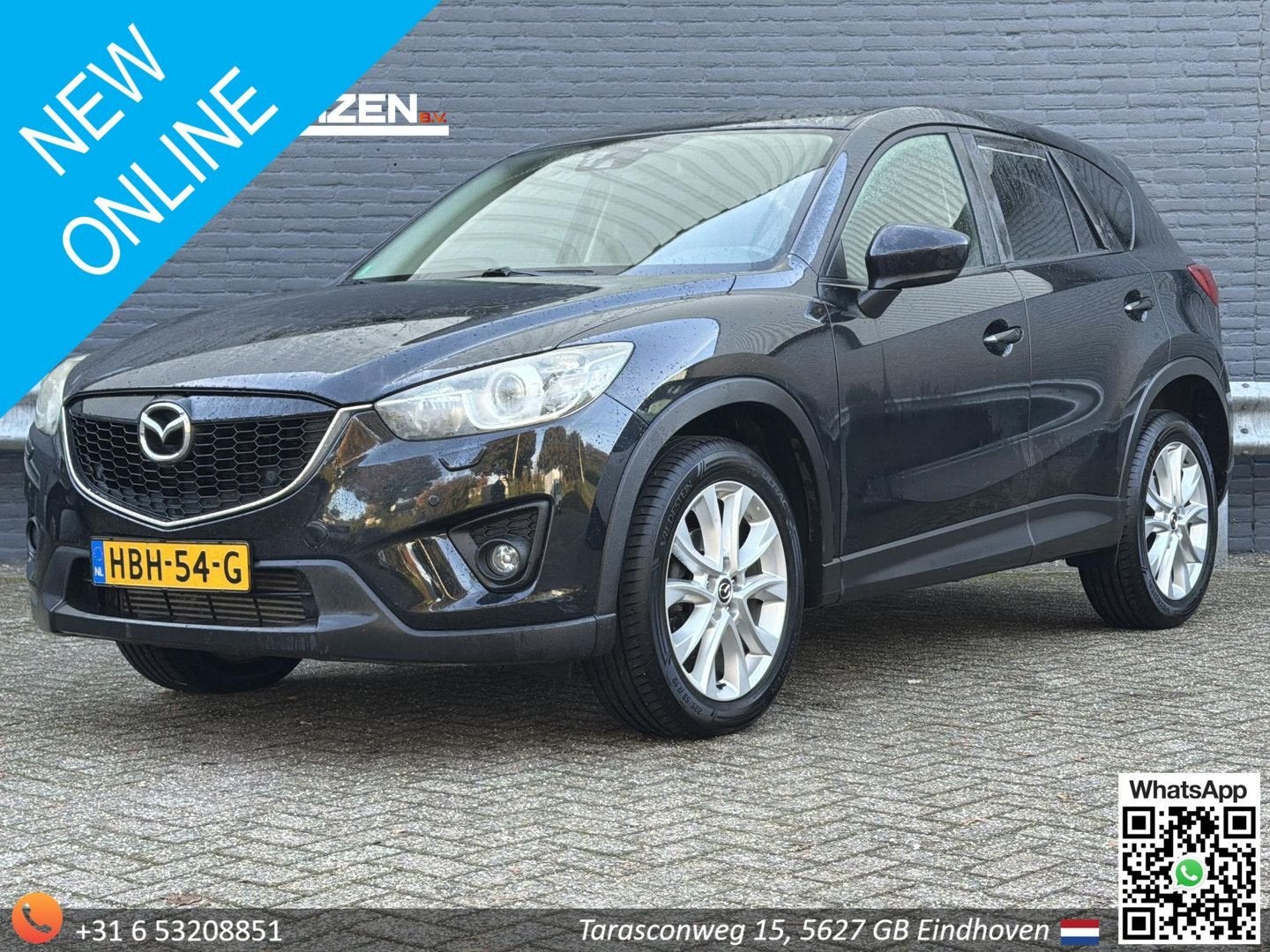 Mazda CX-5 2.2D HP GT-M 4WD Automaat | Camera | Leder | Crui, Auto's, Automaat, Zwart, Zwart, Bedrijf