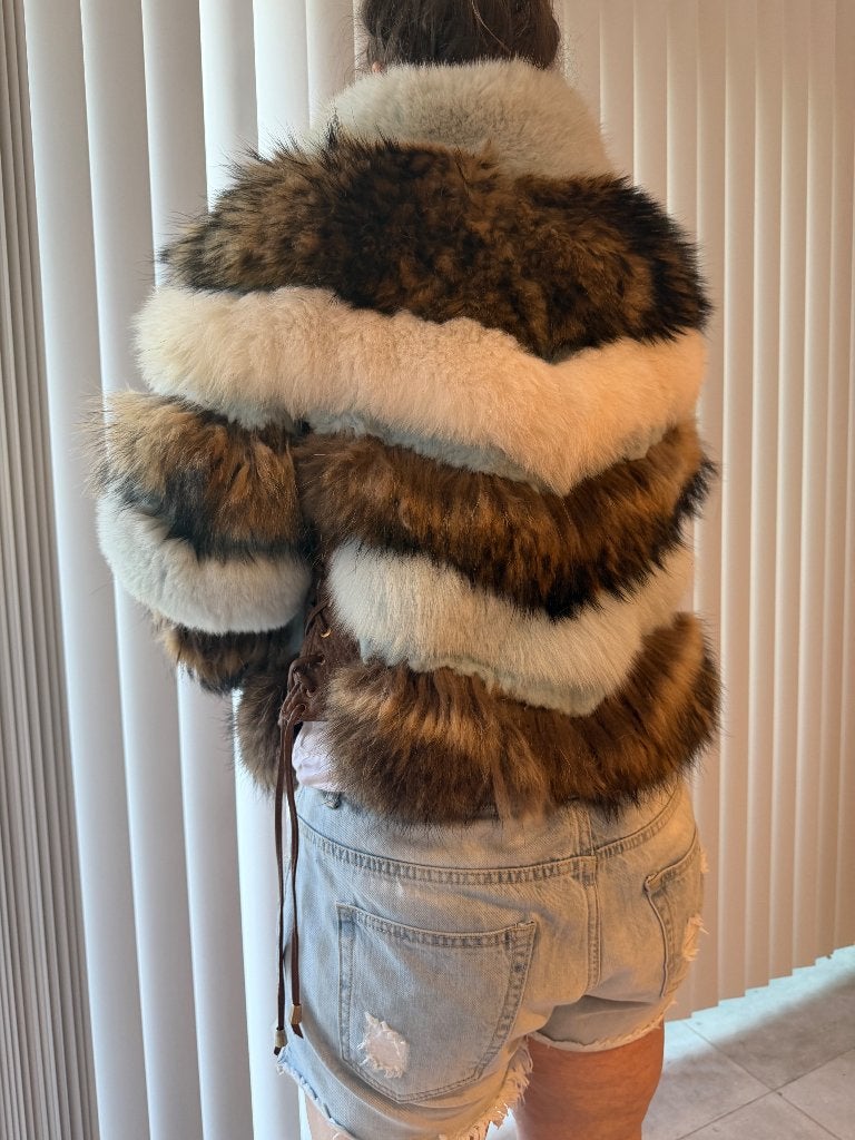 Manteaux fourrure, Enlèvement, Comme neuf, Taille 42/44 (L)