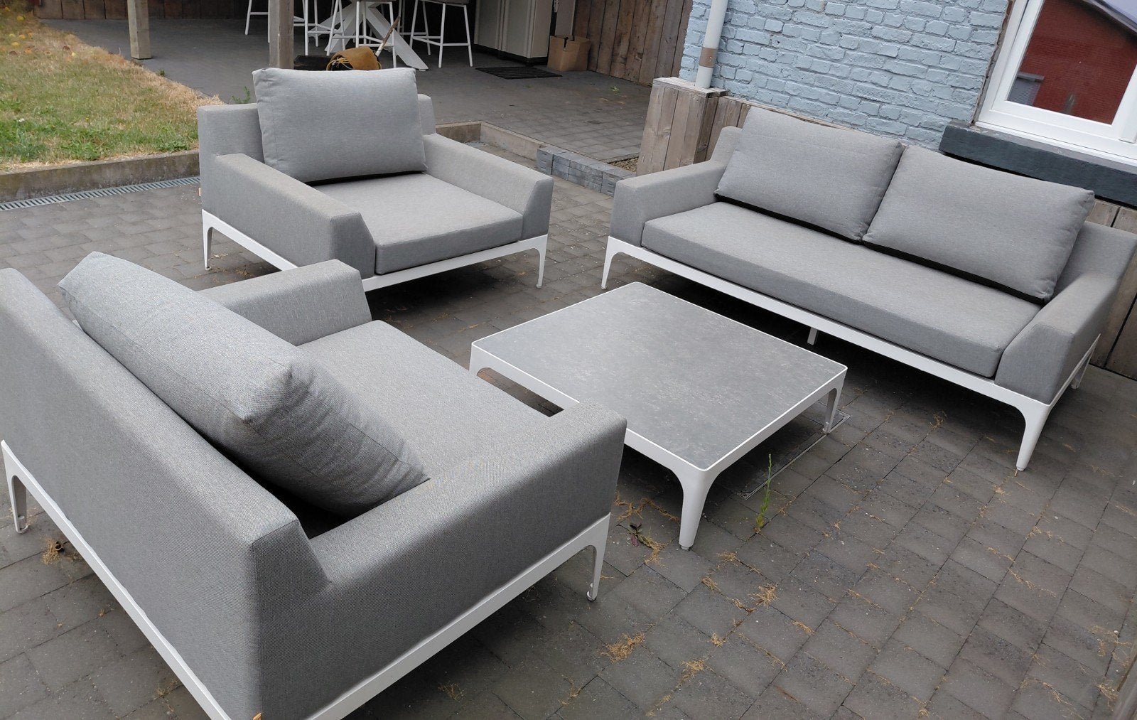 Grijze lounge van Life Outdoor Living - zo goed als nieuw, Tuin en Terras, Ophalen