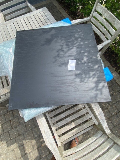 Tafelblad zwarte eik  80 x 80, Huis en Inrichting, Ophalen, 50 tot 100 cm, 50 tot 100 cm, Eikenhout