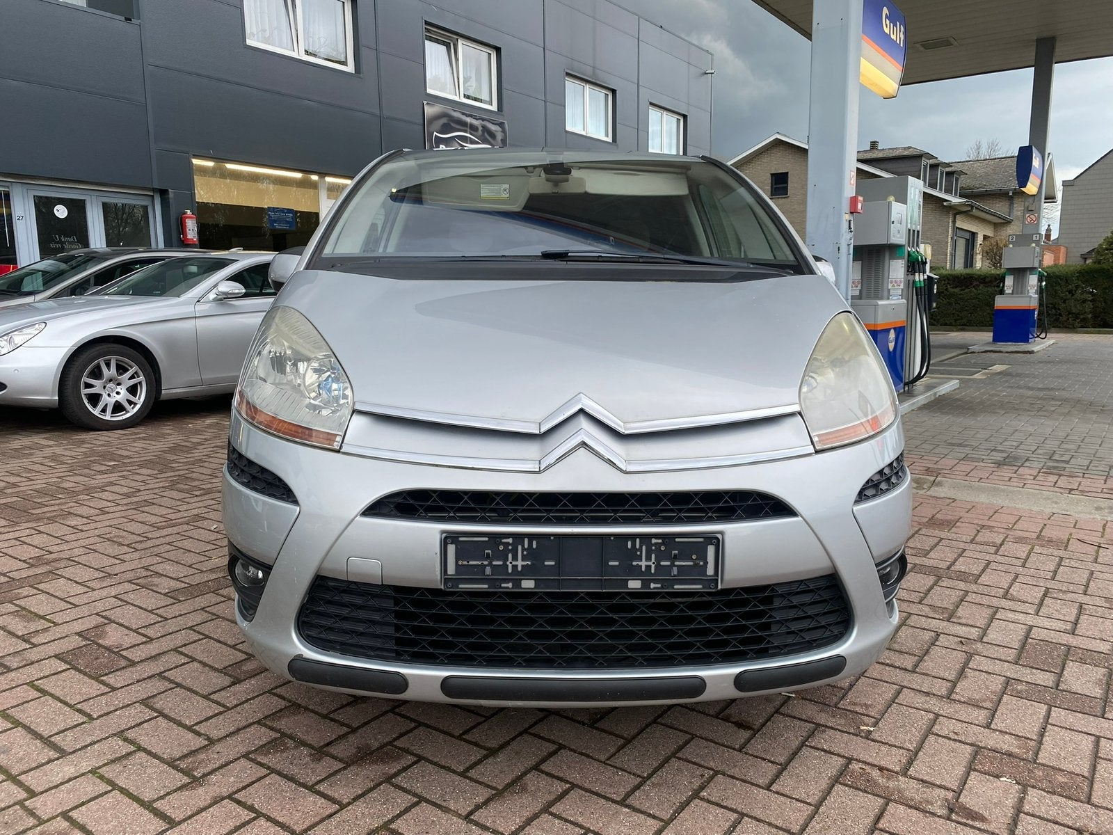 Citroën C4 Picasso 1.6 - ESSENCE - AIRCO - 175.000km - 2008, Autos, Argent ou Gris, Achat, 1590 cm³, Beige