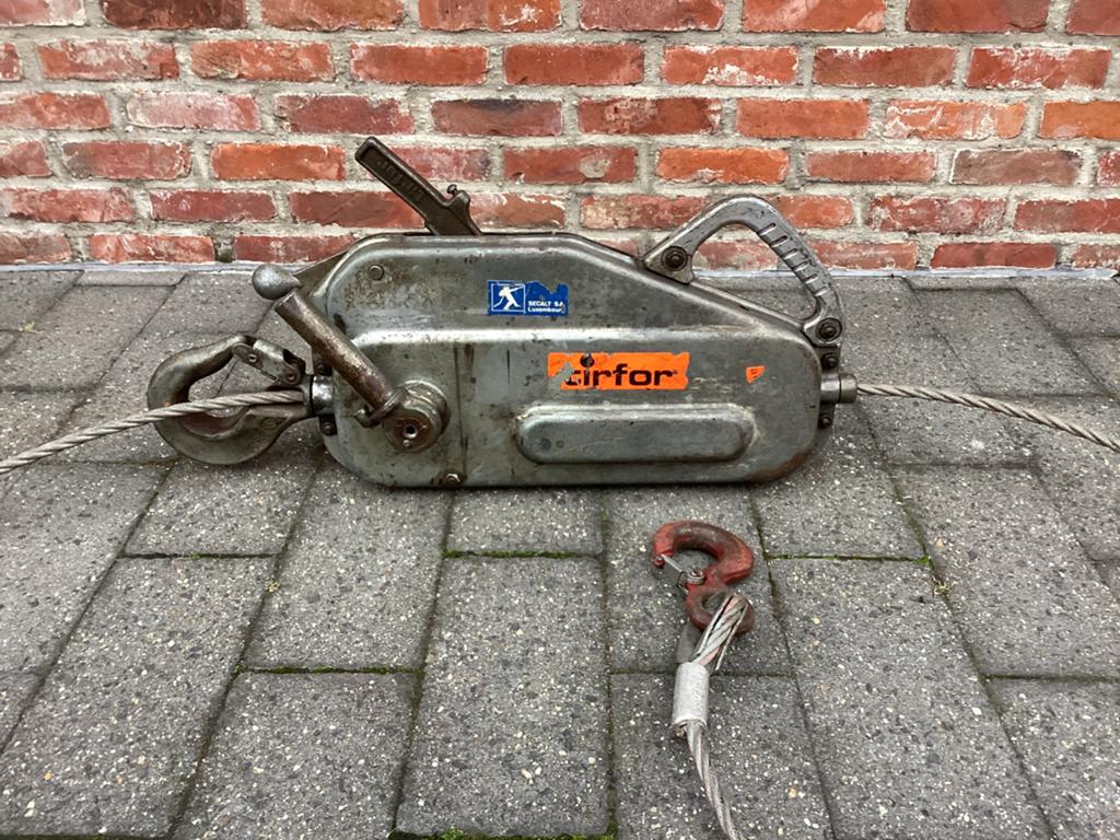 Tirfor staaldraadtrekker tractel, Doe-het-zelf en Bouw, Lieren en Takels, Ophalen, Gebruikt, Handmatig