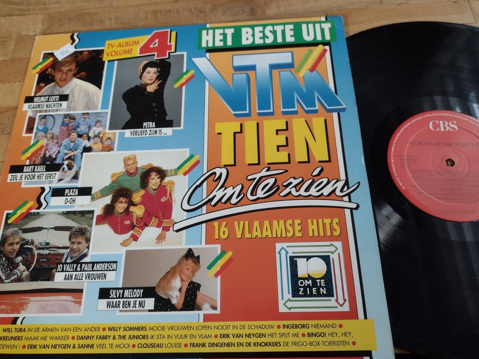 LP VTM TIEN OM TE ZIEN 4 (WILL TURA-DE KREUNERS-CLOUSEAU), Gebruikt, 1990 - 1999, Ophalen of Verzenden, Levenslied of Smartlap