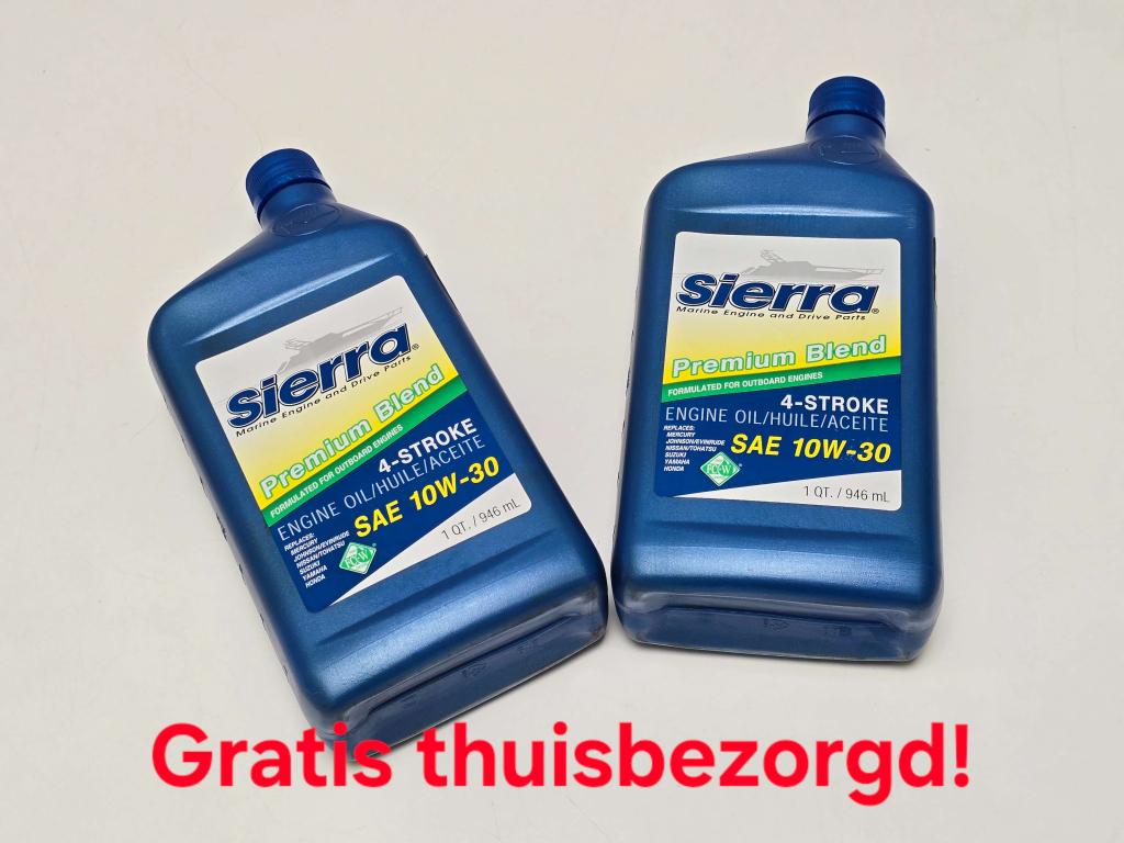 2 X SIERRA 10W-30 outboard motorolie GRATIS THUISBEZORGD!, Watersport en Boten, Niet ingevuld, Onderhoud en Reparatie, Sierra