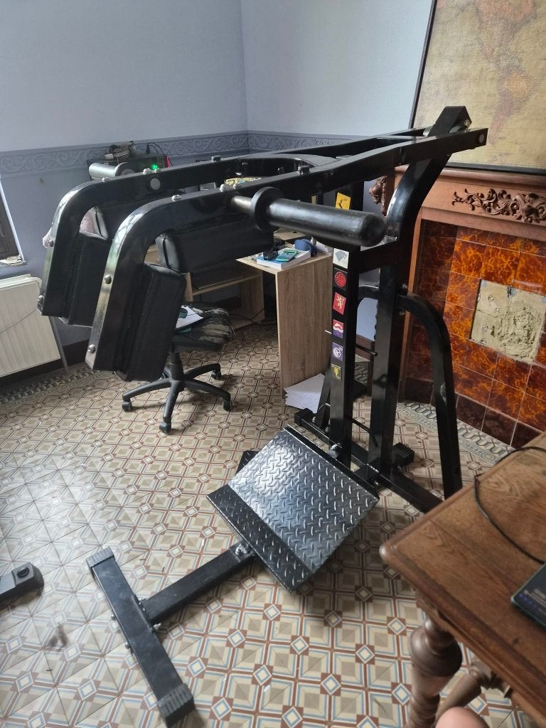 Megatec squat calf machine, Sports & Fitness, Enlèvement ou Envoi, Jambes, Comme neuf, Autres types
