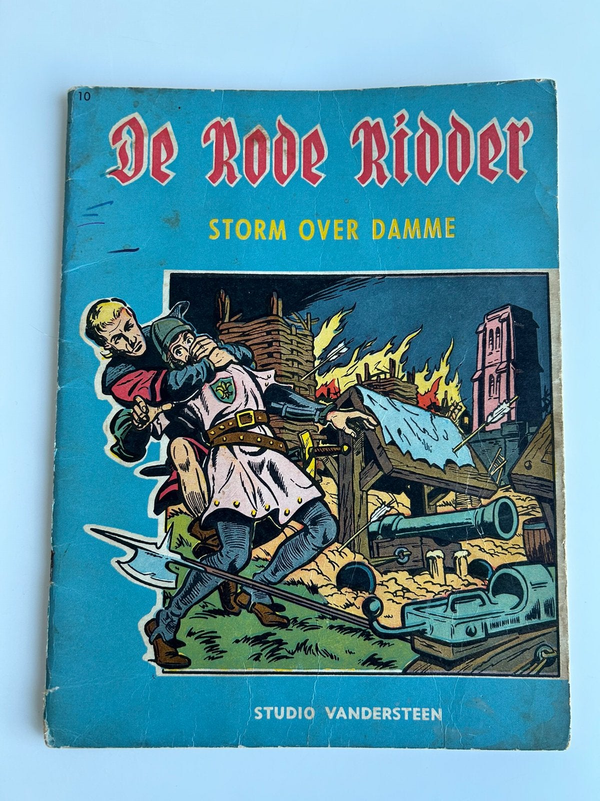 De Rode Ridder 10 Storm Over Damme vroege herdruk, Ophalen of Verzenden, Gelezen