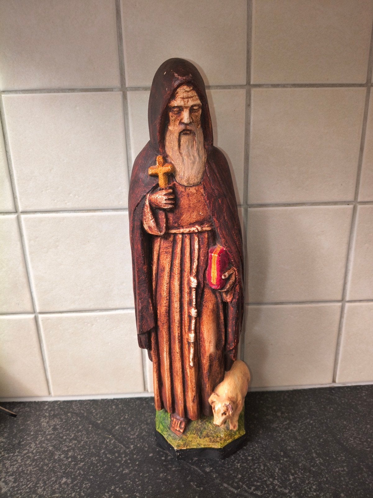 Sint Antonius met varken, Ophalen