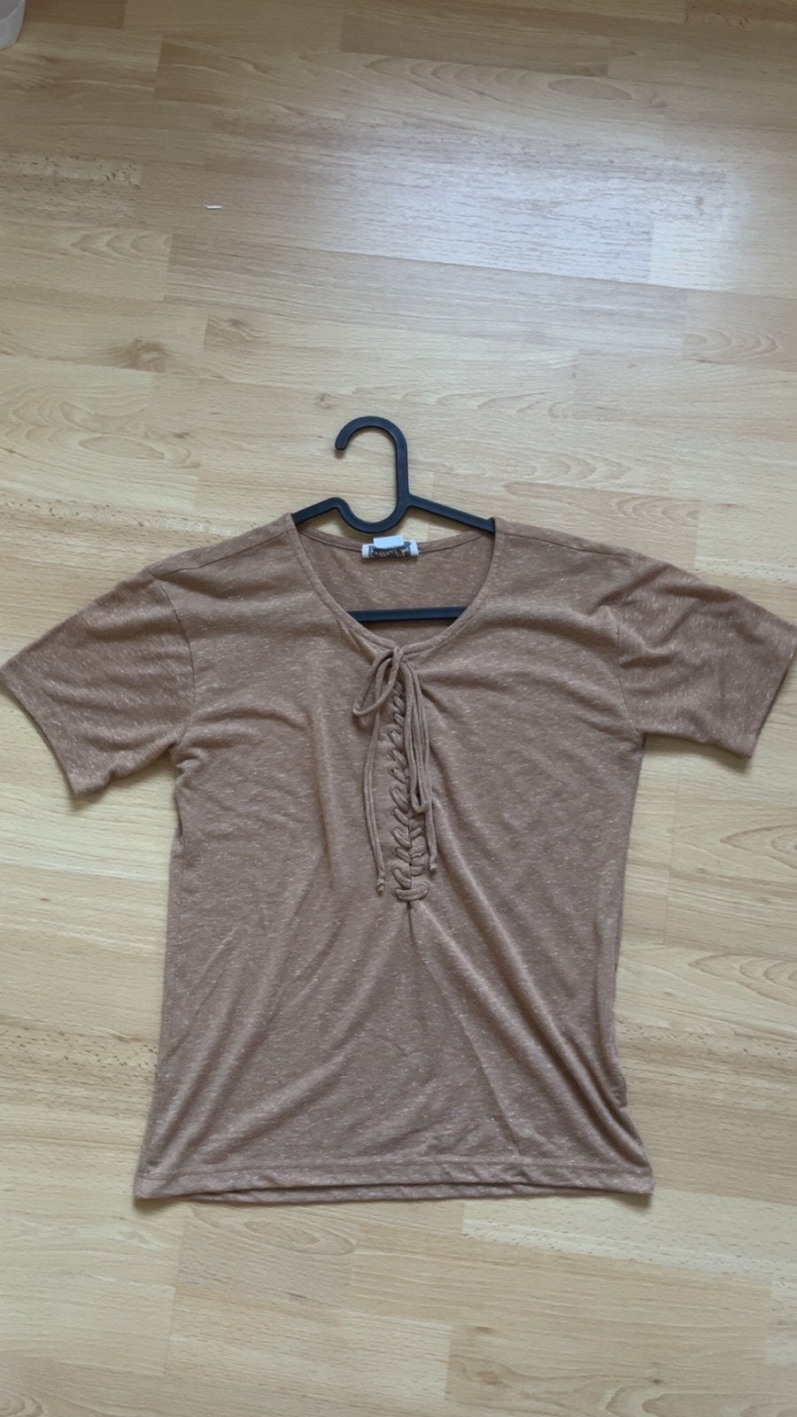 Cotton Club maat XS bruin shirt, Bruin, Ophalen of Verzenden, Korte mouw, Gedragen