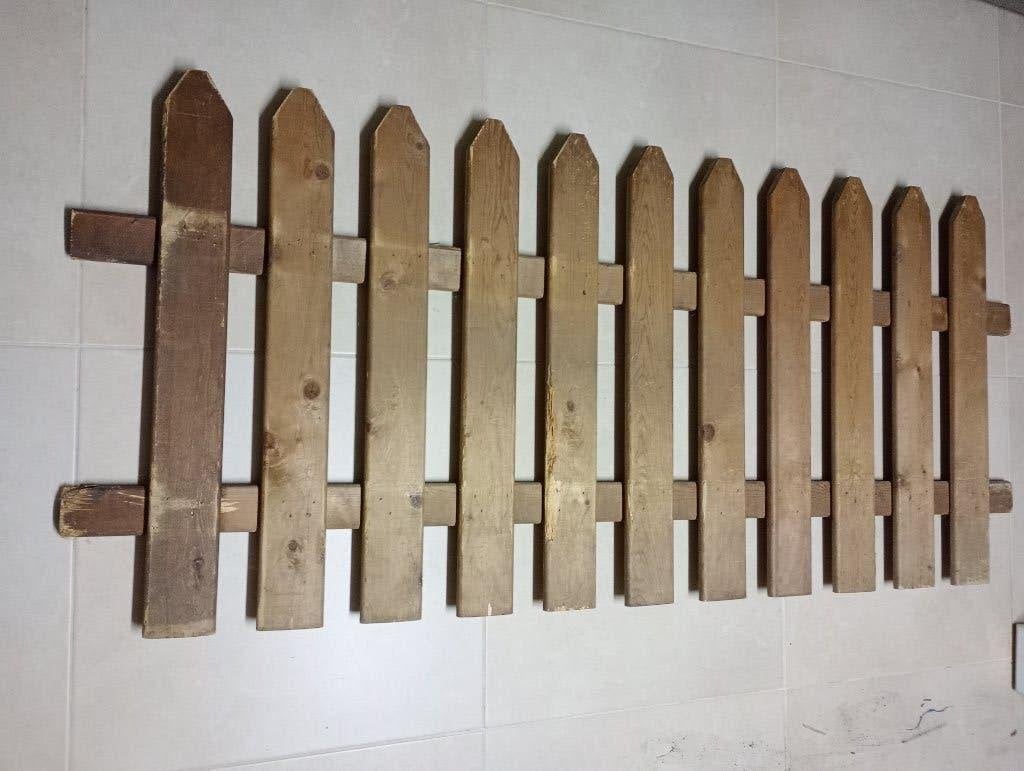 clôture décorative en bois, Enlèvement, Utilisé, Bois, Clôture ornementale